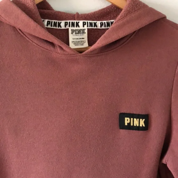 PINK Victoria's Secret Mauve Pullover Hoodie Sweater - Picture 2 of 7